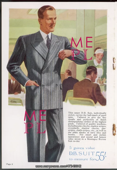 : D-B SUIT / BURTON 1938 : D-B SUIT / BURTON 1938