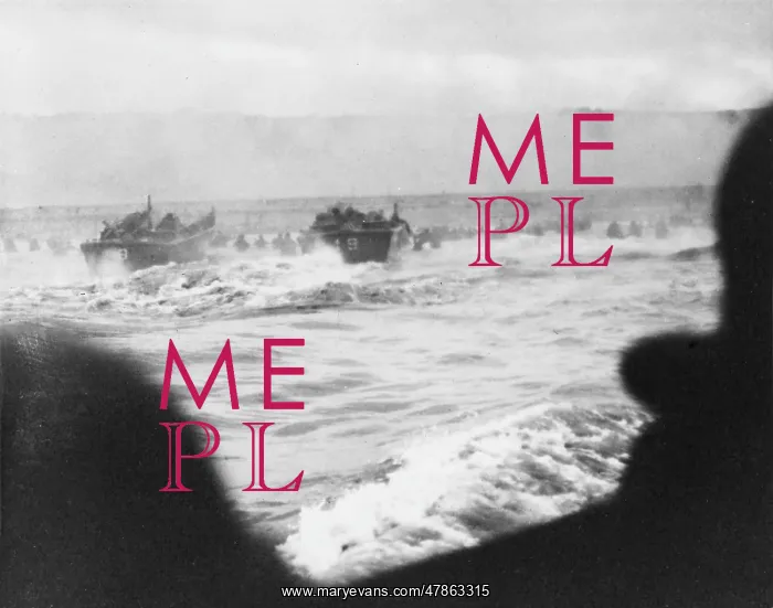 : D-Day - Coastguard landing barges under heavy fire : D-Day - Coastguard landing barges under heavy fire