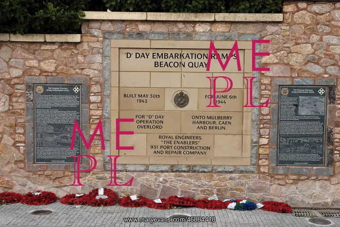 : D-Day Memorial at Torquay, Devon : D-Day Memorial at Torquay, Devon