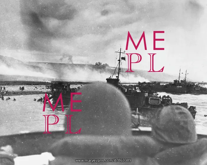 : D-Day - US troops landing at Omaha Beach : D-Day - US troops landing at Omaha Beach