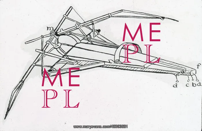 : Da Vinci's prone-type ornithopter : Da Vinci's prone-type ornithopter
