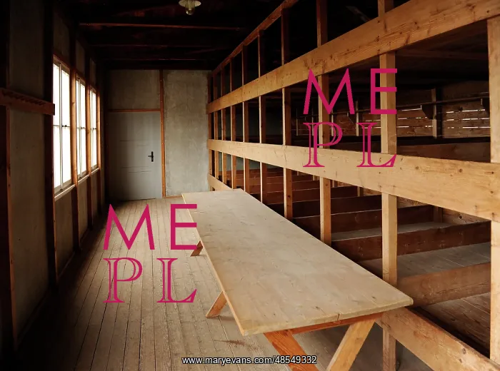 : Dachau Concentration Camp. Barrack. Interior. Germany : Dachau Concentration Camp. Barrack. Interior. Germany