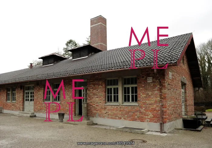 : Dachau Concentration Camp. Crematoria building. Germany : Dachau Concentration Camp. Crematoria building. Germany