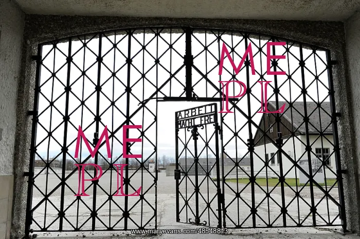 : Dachau Concentration Camp. Main entrance. Germany : Dachau Concentration Camp. Main entrance. Germany