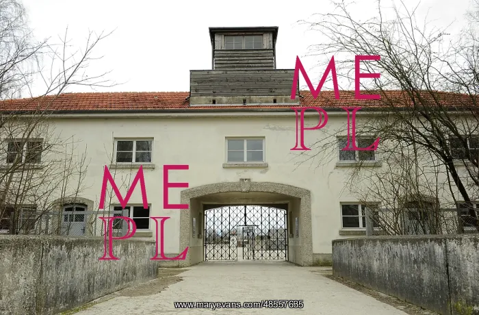 : Dachau Concentration Camp. Main entrance. Germany : Dachau Concentration Camp. Main entrance. Germany