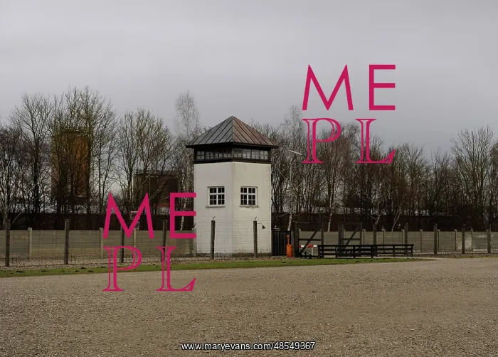 : Dachau Concentration Camp. Vigilance tower. Germany : Dachau Concentration Camp. Vigilance tower. Germany