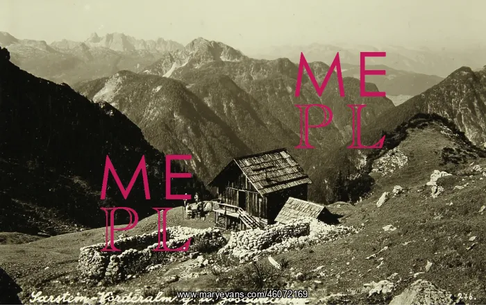 : Dachstein Mountains. Sarstein-Vorderalm to the : Dachstein Mountains. Sarstein-Vorderalm to the