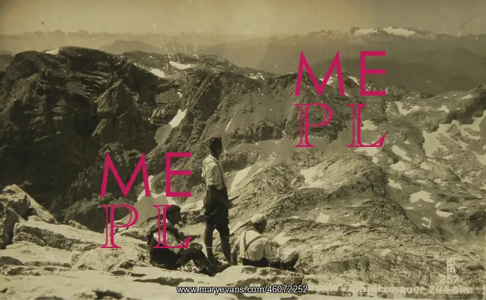 : Dachstein seen from Spitzmauer. About 1930 : Dachstein seen from Spitzmauer. About 1930