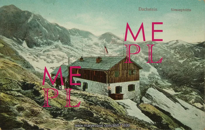 : Dachstein. Simonyhutte. 1912. Photochrom. Photograph : Dachstein. Simonyhutte. 1912. Photochrom. Photograph