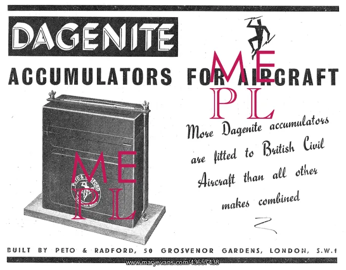 : Dagenite Accumulators For Aircraft - Battery : Dagenite Accumulators For Aircraft - Battery