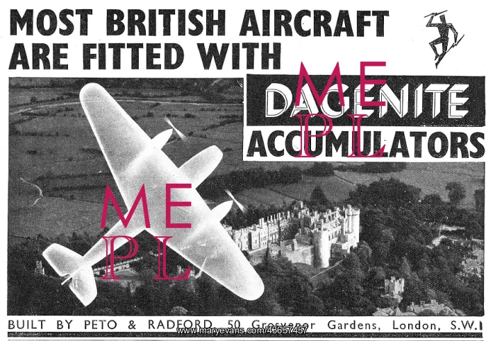 : Dagenite Accumulators For Aircraft - Battery : Dagenite Accumulators For Aircraft - Battery