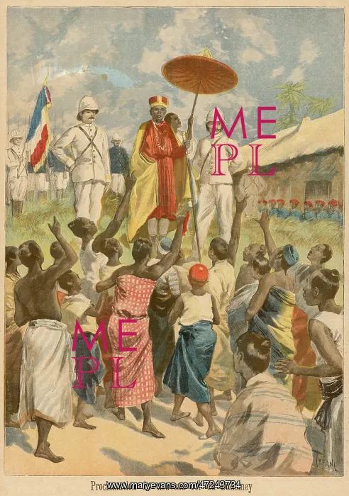 : DAHOMEY / NEW KING / 1894 : DAHOMEY / NEW KING / 1894