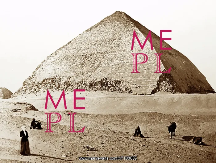  : Dahshur Pyramid, Egypt, Victorian period
