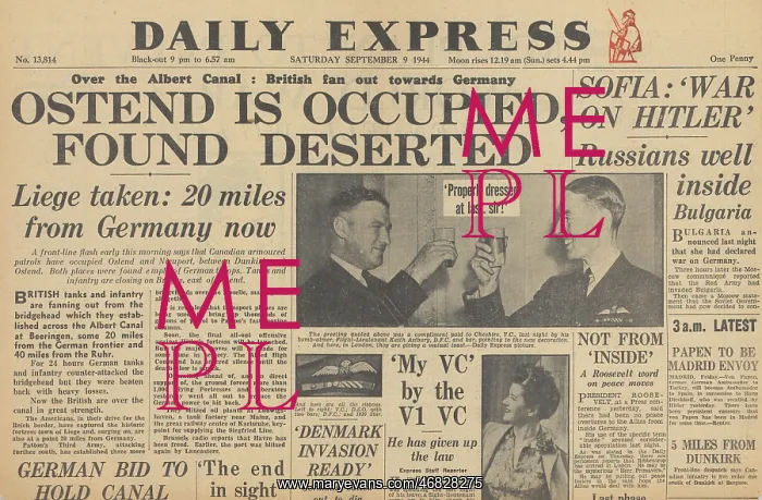 : Daily Express front page Red Army in Bulgaria : Daily Express front page Red Army in Bulgaria