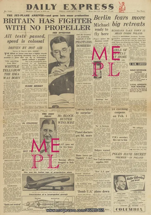: Daily Express front page Red Army capture Berdichev : Daily Express front page Red Army capture Berdichev
