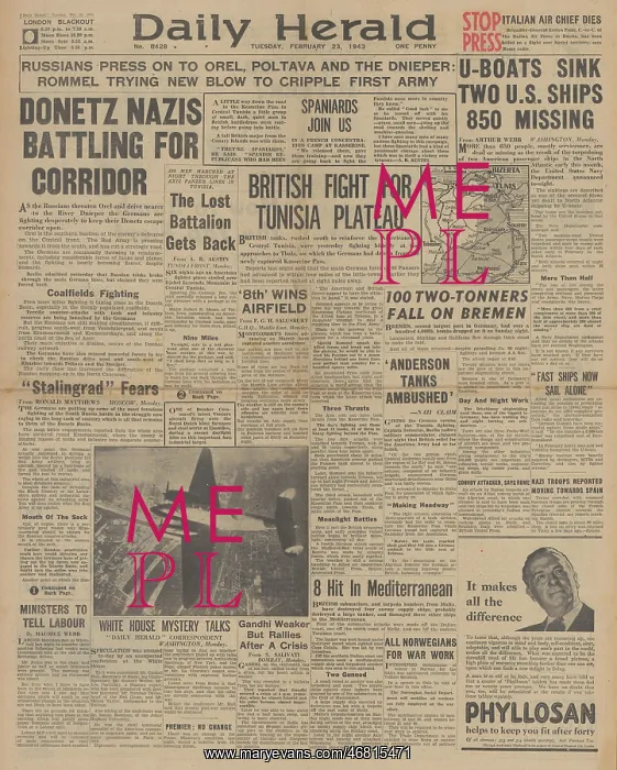 : Daily Herald - Red Army advance on the Eastern Front : Daily Herald - Red Army advance on the Eastern Front