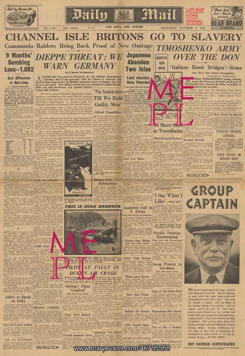 : The Daily Mail front page Battle of Stalingrad : The Daily Mail front page Battle of Stalingrad