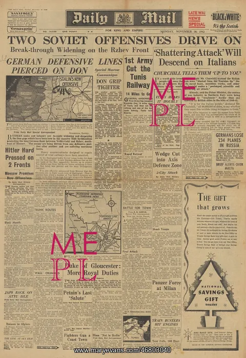 : Daily Mail front page Battle of Stalingrad : Daily Mail front page Battle of Stalingrad