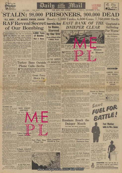 : Daily Mail front page British Army in Isernia : Daily Mail front page British Army in Isernia