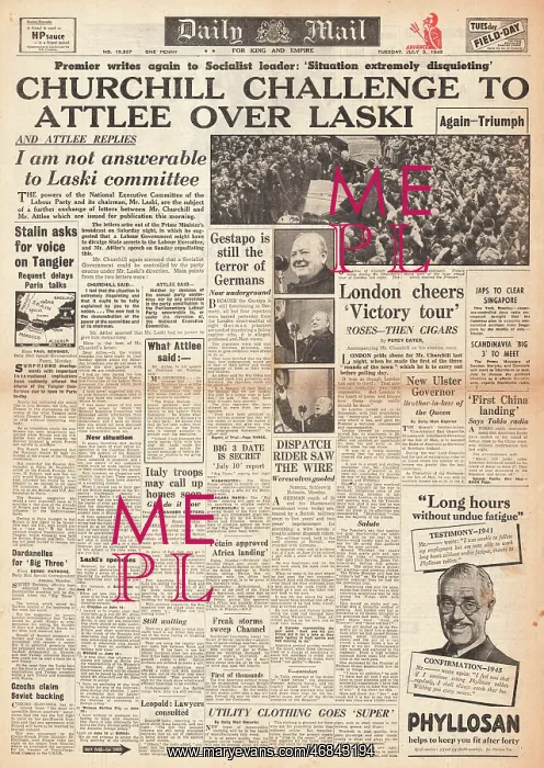 : Daily Mail front page General Election campaign : Daily Mail front page General Election campaign