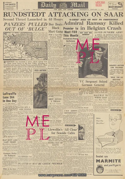 : Daily Mail front page Heavy Luftwaffe losses : Daily Mail front page Heavy Luftwaffe losses