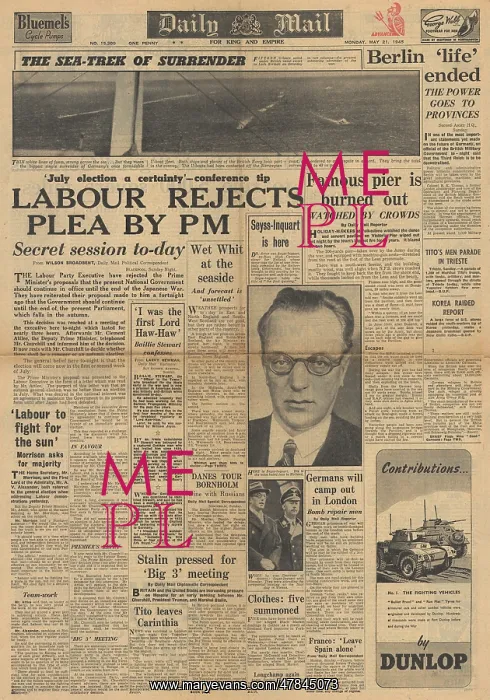 : Daily Mail front page Labour call for early Election : Daily Mail front page Labour call for early Election
