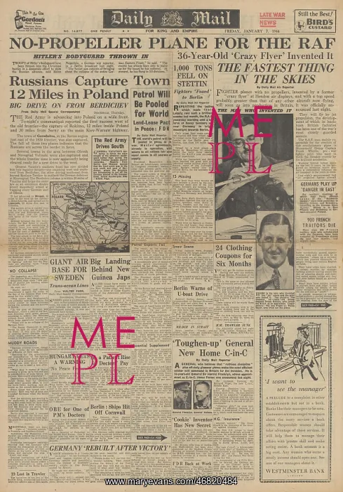 : Daily Mail front page Red Army capture Berdichev : Daily Mail front page Red Army capture Berdichev