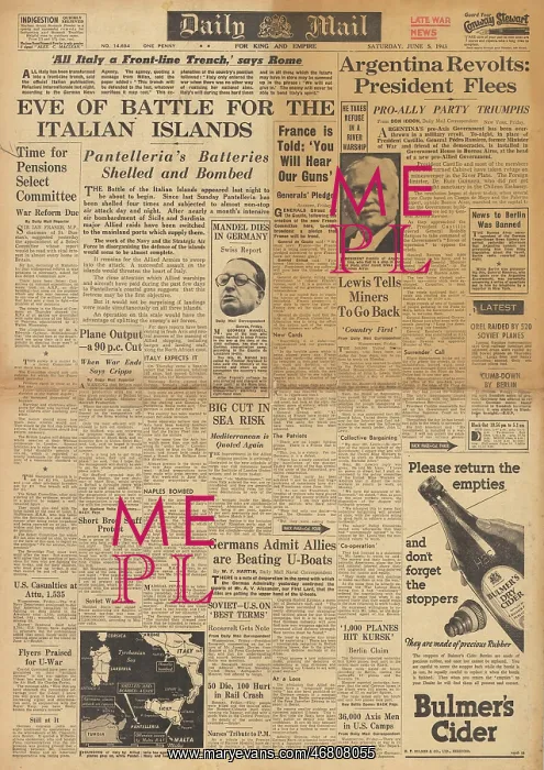 : Daily Mail front page Revolution in Argentina : Daily Mail front page Revolution in Argentina
