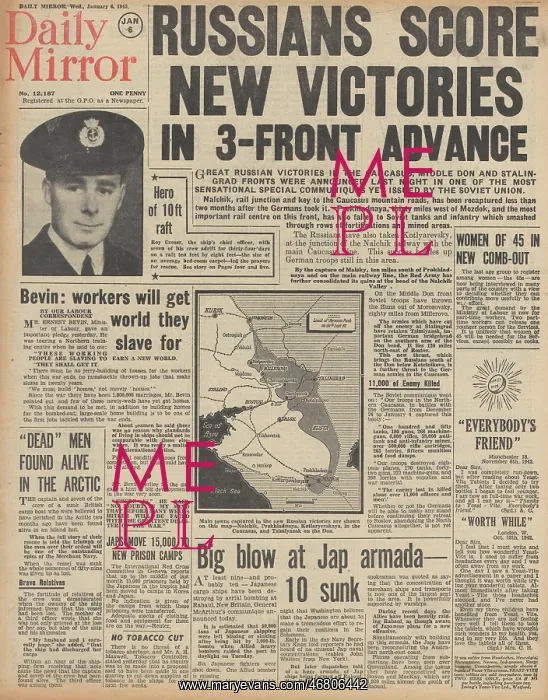 : Daily Mirror front page Battle for the Caucasus : Daily Mirror front page Battle for the Caucasus