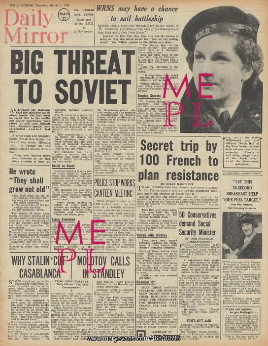 : Daily Mirror front page Battle for Kharkov : Daily Mirror front page Battle for Kharkov