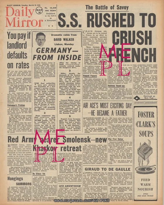 : Daily Mirror front page Battle for Kharkov : Daily Mirror front page Battle for Kharkov