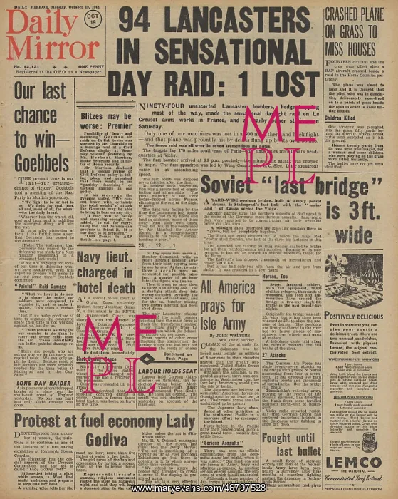 : Daily Mirror front page Battle of Stalingrad : Daily Mirror front page Battle of Stalingrad