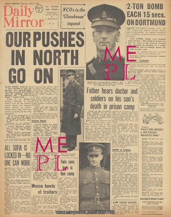 : Daily Mirror front page Battle of Tunisia : Daily Mirror front page Battle of Tunisia