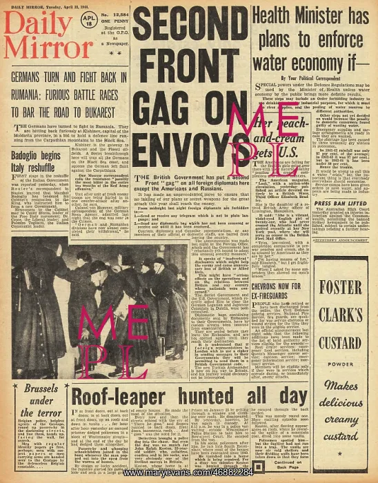 : Daily Mirror front page Battles rage in Romania : Daily Mirror front page Battles rage in Romania