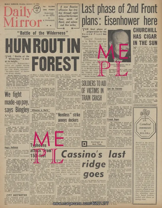 : Daily Mirror front page Ilford train disaster : Daily Mirror front page Ilford train disaster