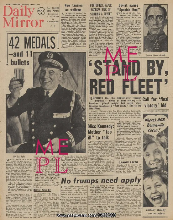 : Daily Mirror front page Russian Navy on standby : Daily Mirror front page Russian Navy on standby