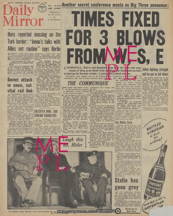: Daily Mirror front page Tehran Conference : Daily Mirror front page Tehran Conference