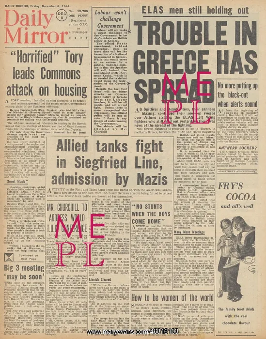 : Daily Mirror front page Unrest in Greece : Daily Mirror front page Unrest in Greece