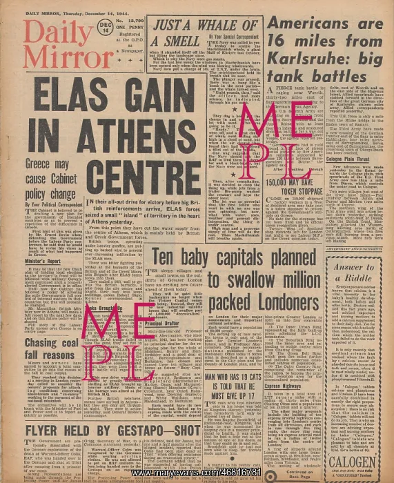 : Daily Mirror front page unrest in Greece : Daily Mirror front page unrest in Greece