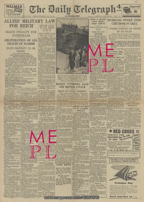 : The Daily Telegraph - Allied plan for post war Germany : The Daily Telegraph - Allied plan for post war Germany