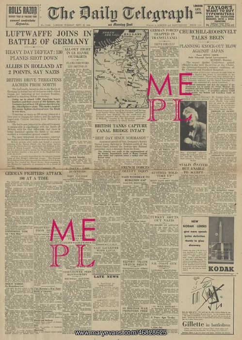 : The Daily Telegraph Allied troops invade Germany : The Daily Telegraph Allied troops invade Germany