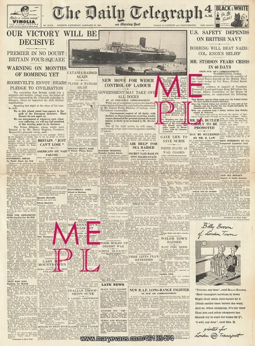 : Daily Telegraph Churchill speech on a complete and decisive : Daily Telegraph Churchill speech on a complete and decisive