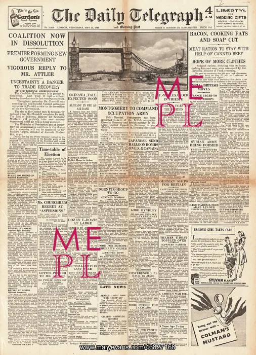 : The Daily Telegraph - Dissolution of British Government : The Daily Telegraph - Dissolution of British Government
