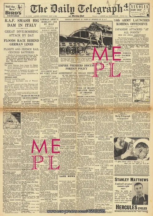  : The Daily Telegraph front page Empire conference