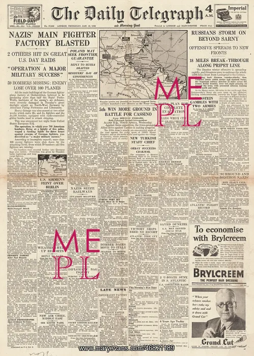 : The Daily Telegraph front page Red Army capture Sarny : The Daily Telegraph front page Red Army capture Sarny