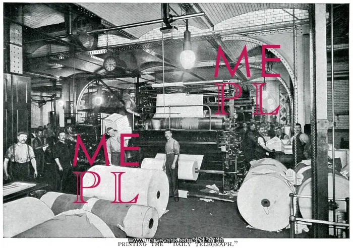 : Daily Telegraph - printing room 1900 : Daily Telegraph - printing room 1900