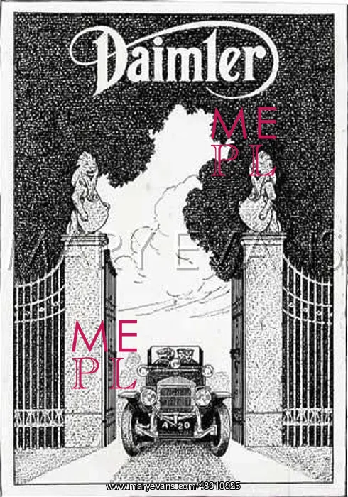 : DAIMLER ADVERT 1912 : DAIMLER ADVERT 1912