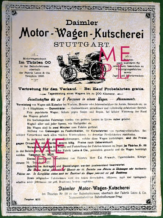 : Daimler car advert