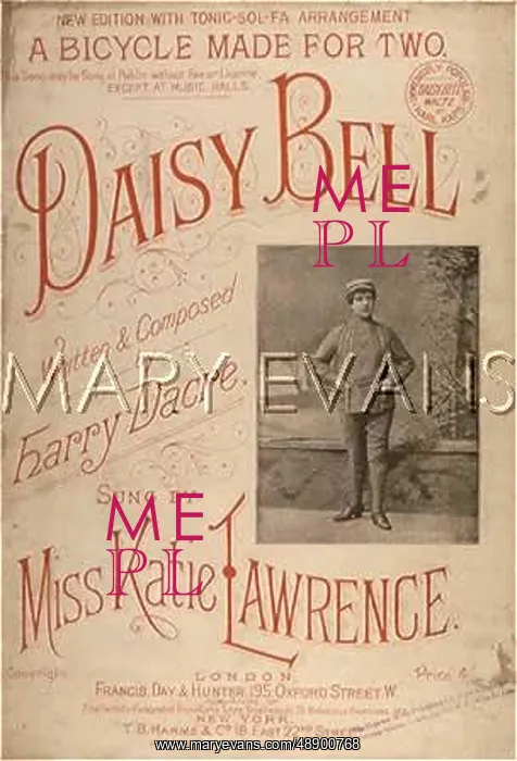 : DAISY BELL MUSIC SHEET : DAISY BELL MUSIC SHEET