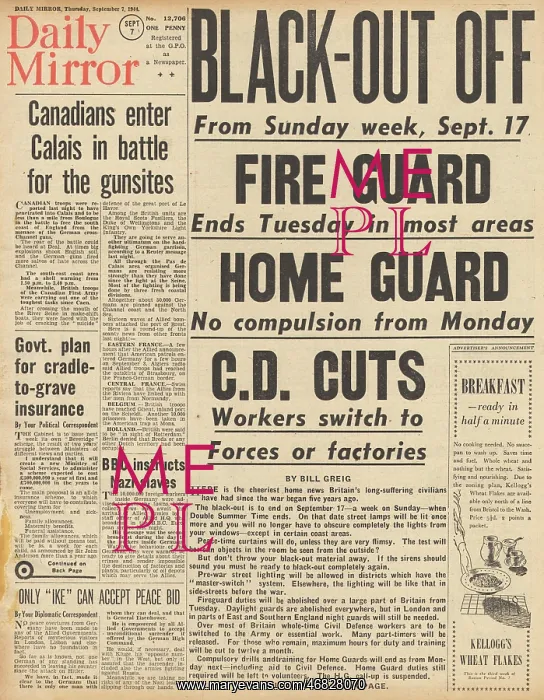 : Daiy Mirror front page easing of blackout restrictions : Daiy Mirror front page easing of blackout restrictions